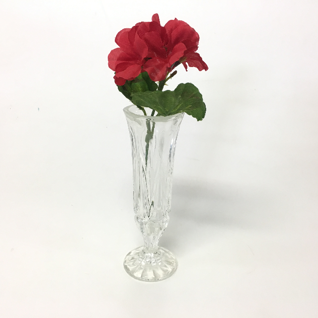 VASE, Cut Glass Bud Vase